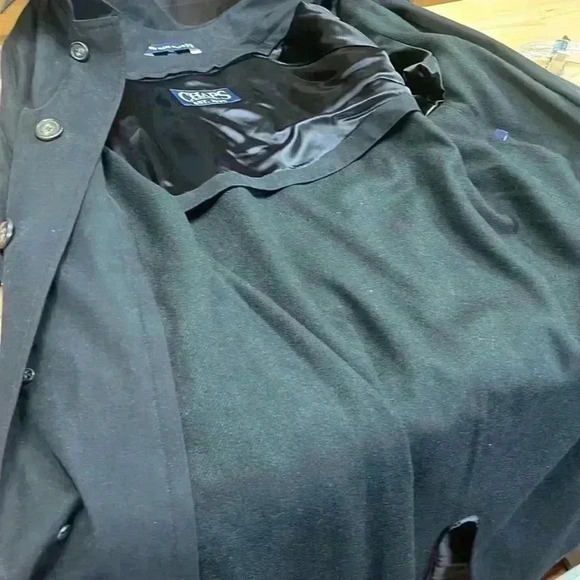 Vintage, chaps Ralph, Lauren Black rain trench coat men’s 42 regular. - Picture 12 of 12